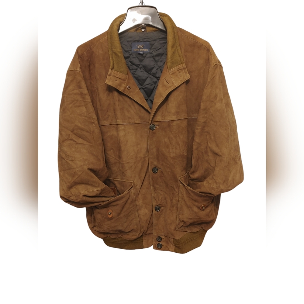 346 Brooks Brothers Suede Jacket XL